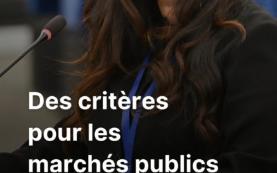 Des critères pour les marchés publics
