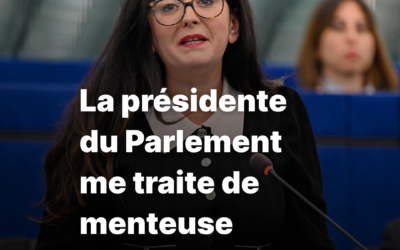 La présidente me traite de menteuse